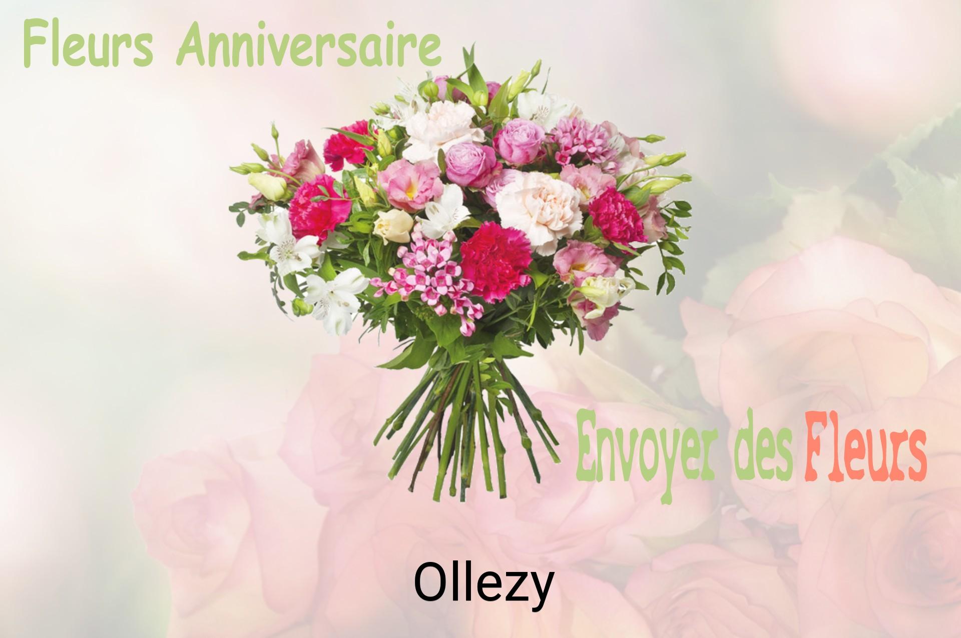 Bouquet de fleurs d’anniversaire livré à Ollezy